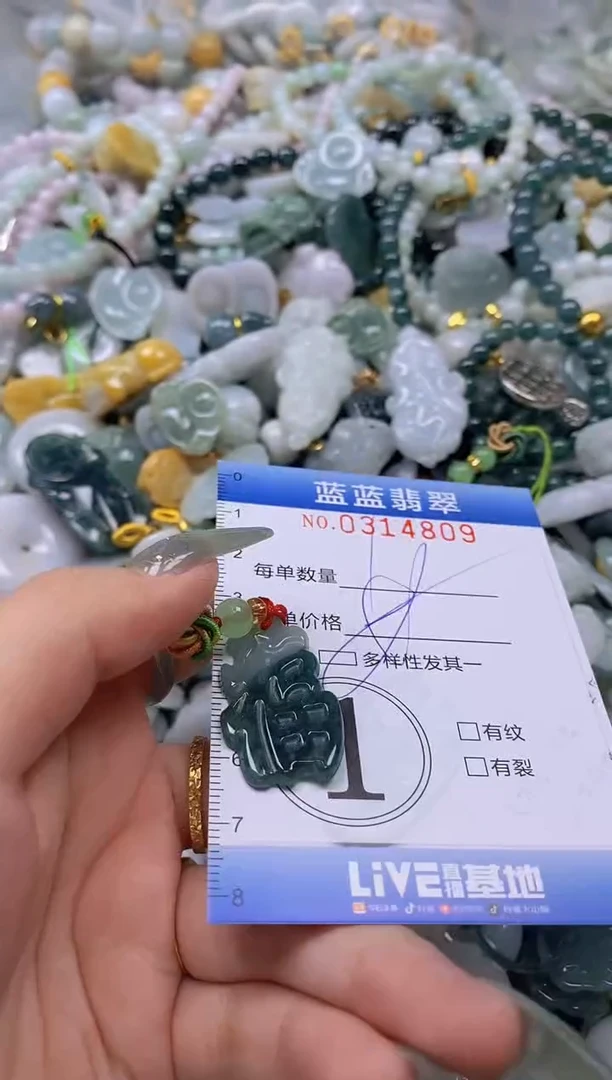翡翠未镶嵌颈饰闪购0314809多样性发其一