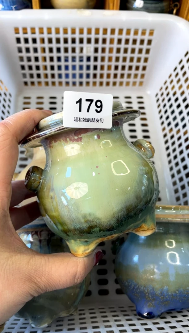 【闪购商品】陶179 内口5【喵喵团圆多肉盆】