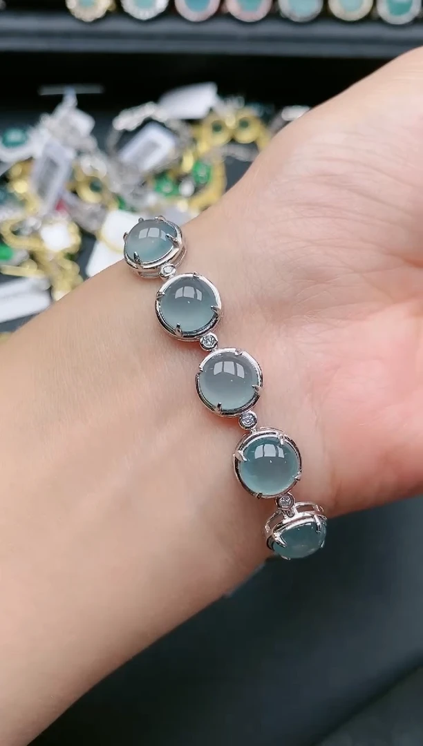 翡翠戒指银S925镶嵌11111