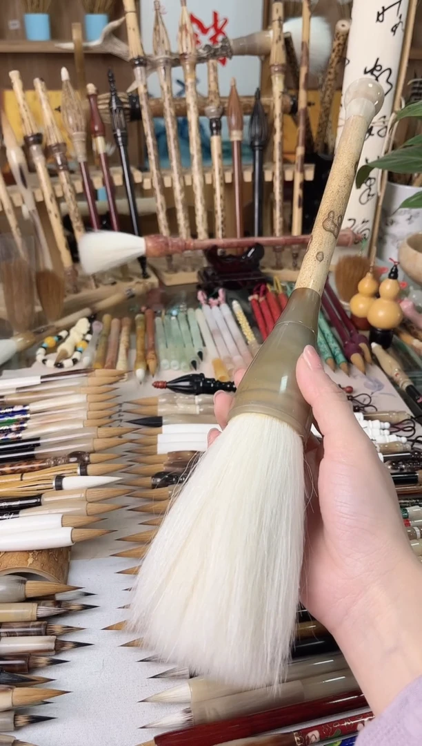 【清水试笔，拒绝蘸墨】墨琳笔庄毛笔1支羊兼毫