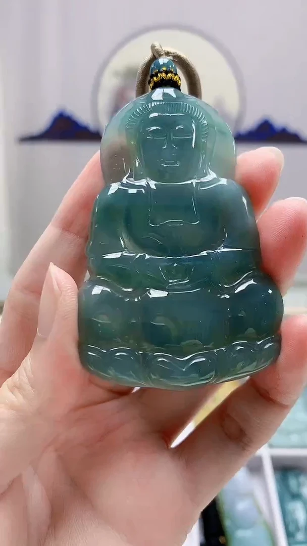 未镶嵌定制翡翠4917zm-毛货挂件69观音
