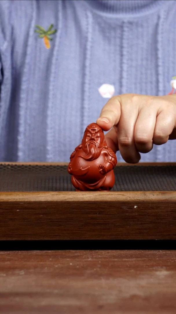 茶壶紫砂茶宠关二爷