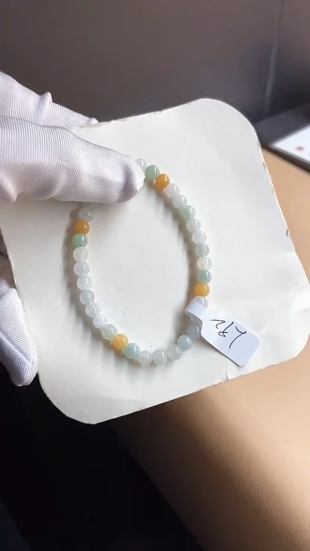 【闪购商品】翡翠手串未镶嵌天然A货翡翠手串L92