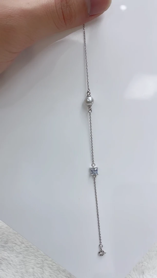 【闪购商品】海水珍珠手链银S925镶嵌海水珍珠手链