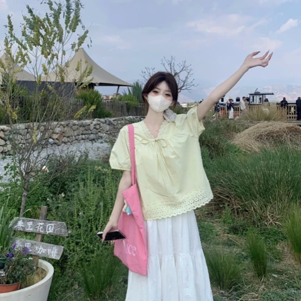 【501-600】w夏季百搭显白显瘦衬衫女集合链接