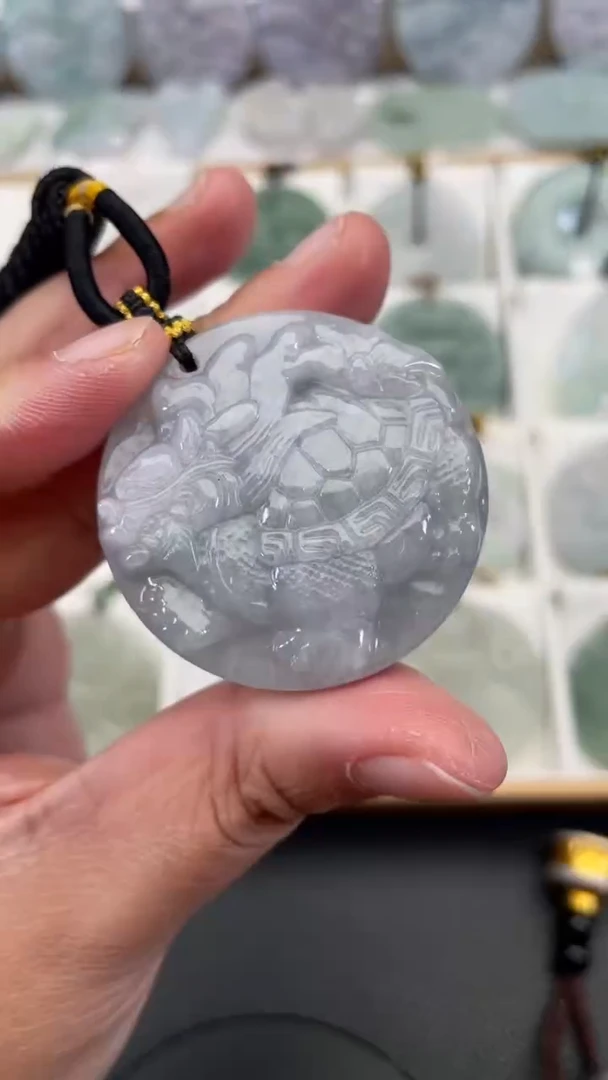 颈饰未镶嵌翡翠天然缅甸翡翠A货286