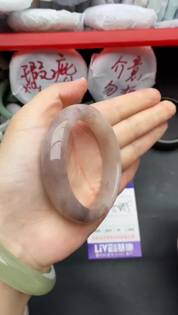 未镶嵌手镯石英质玉瑕疵191+54/55