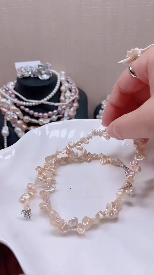 未镶嵌项链淡水珍珠【纯恬饰品】