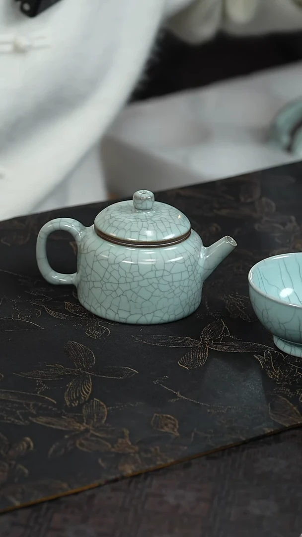 瓷程智强 天青 德钟壶