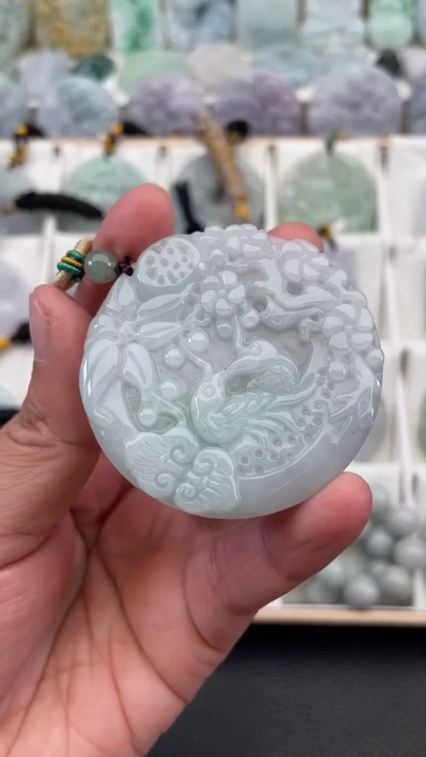 颈饰未镶嵌翡翠天然缅甸翡翠A货267