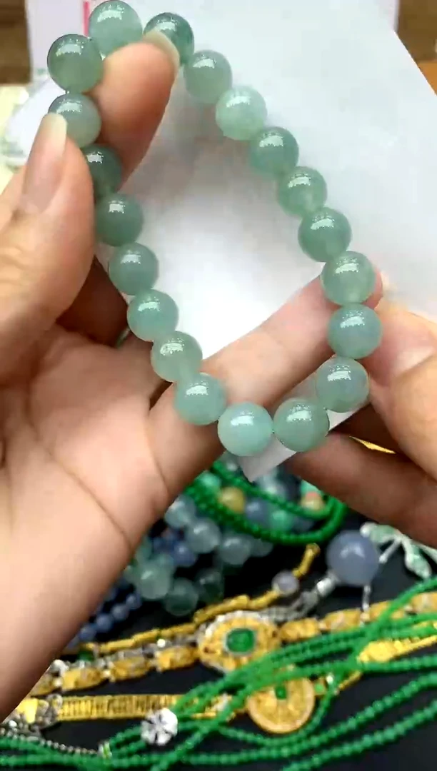 未镶嵌手串翡翠400-中国好珍宝