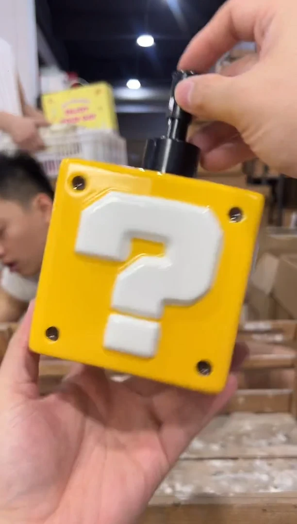 瓷片问号按压瓶