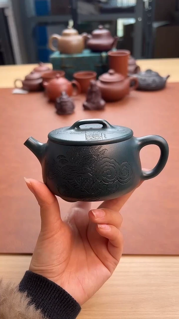 茶壶紫砂宜兴紫砂源头公堂茶壶