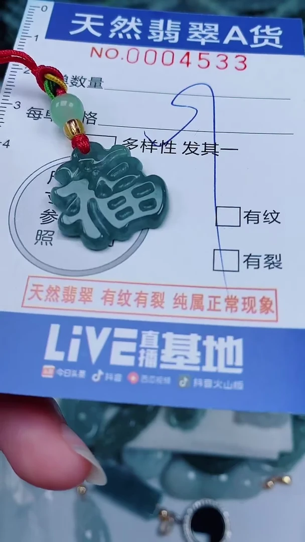 翡翠未镶嵌颈饰00004533