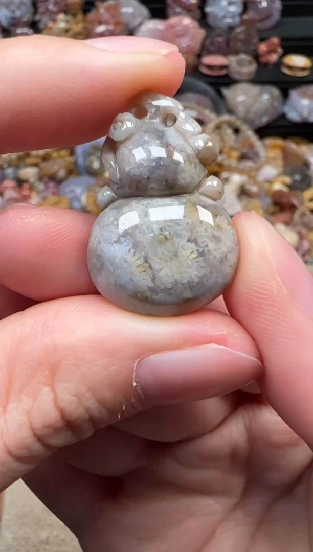 颈饰未镶嵌硅化珊瑚（珊瑚玉）478