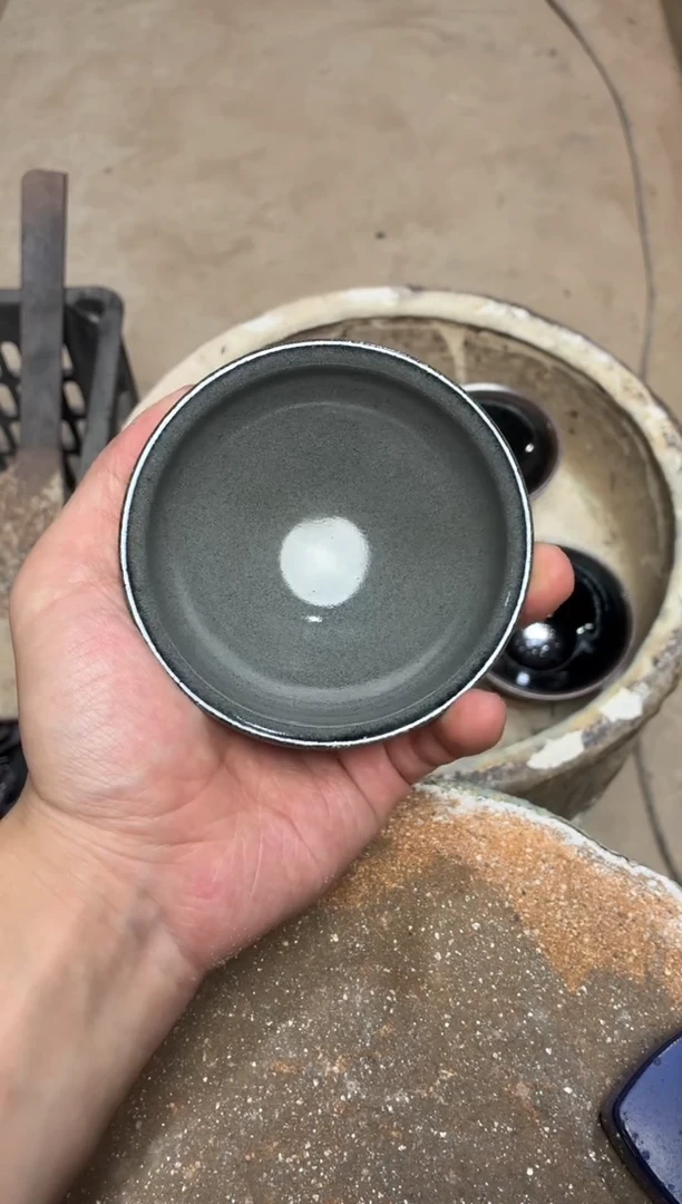 茶盏真柴烧建盏换点柴火