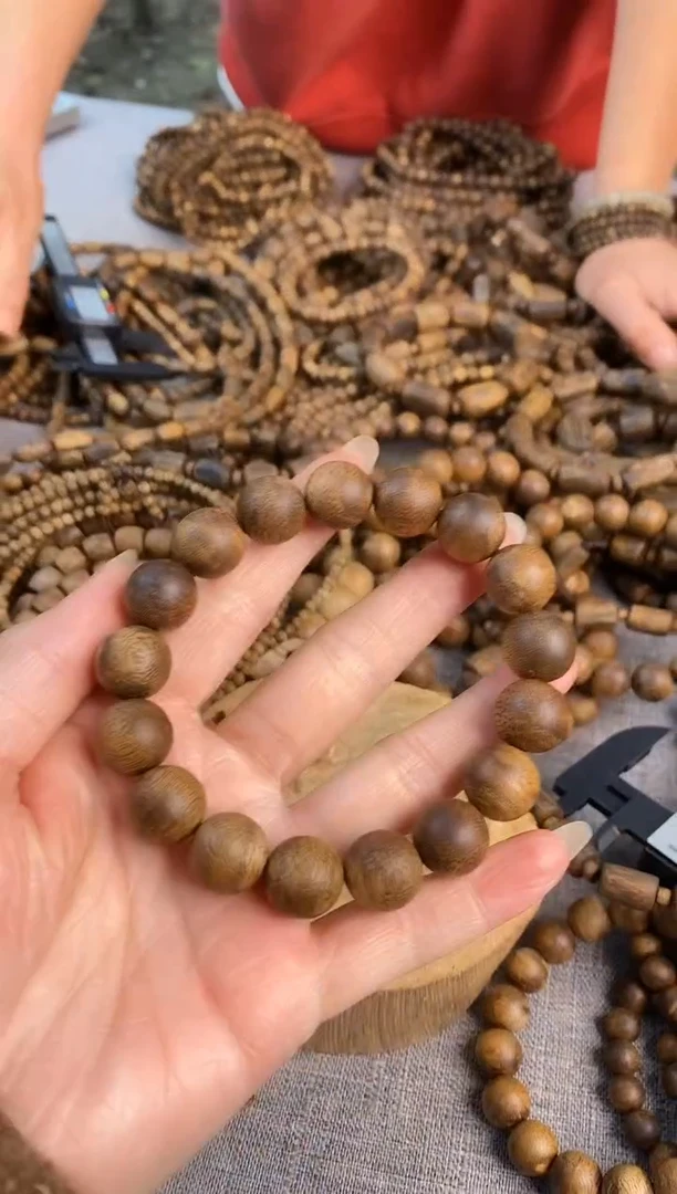 【闪购商品】沉香手串1.3圆珠单圈棋楠手串#14多样性发一