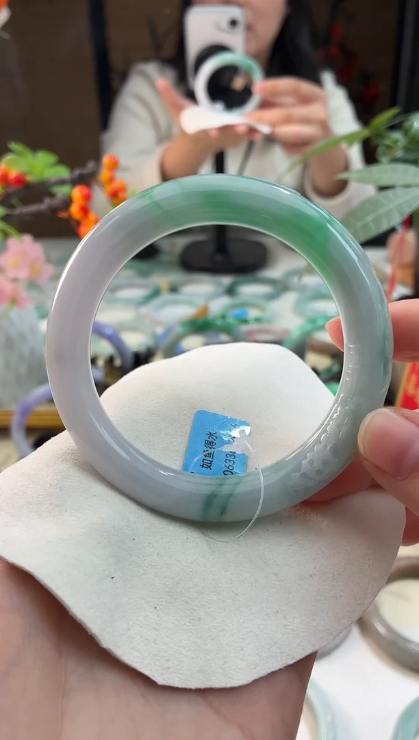 未镶嵌手镯翡翠19  翡翠手镯 56