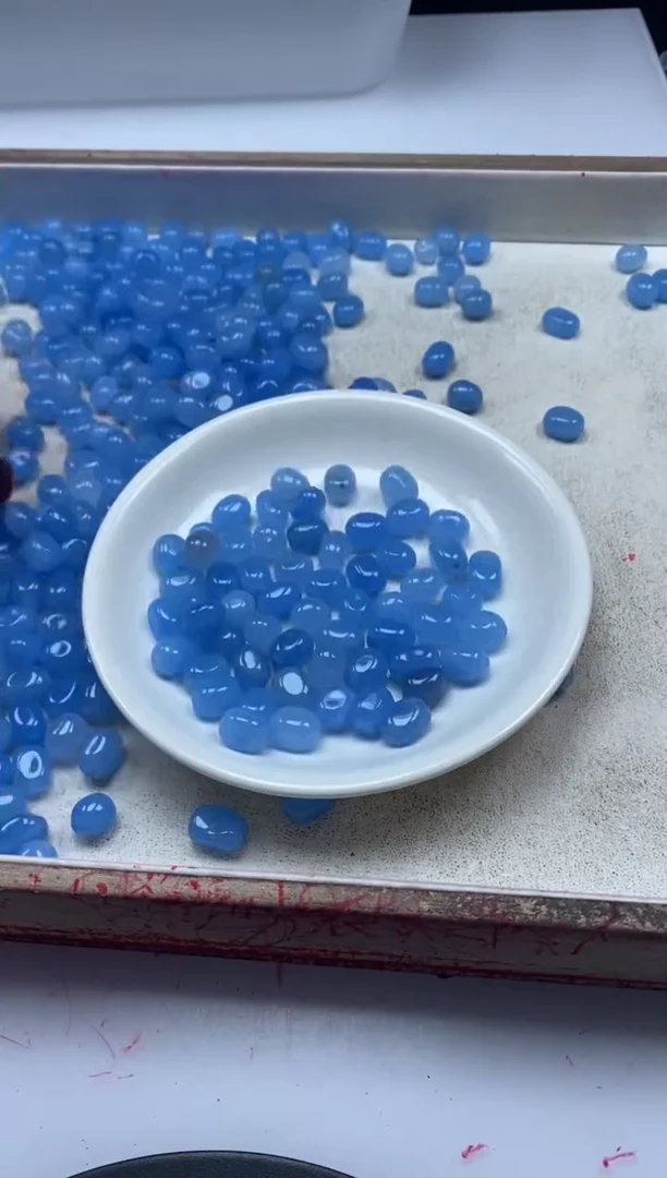 【闪购商品】玛瑙/玉髓颈饰未镶嵌w767海蓝宝随型10*8mm*30颗