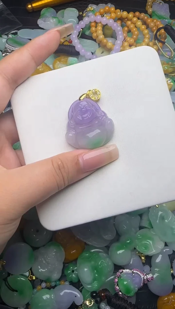 翡翠未镶嵌颈饰天然缅甸翡翠吊坠