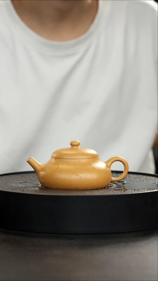 茶壶紫砂老宕口天花板黄金段静乐微微瑕大漏