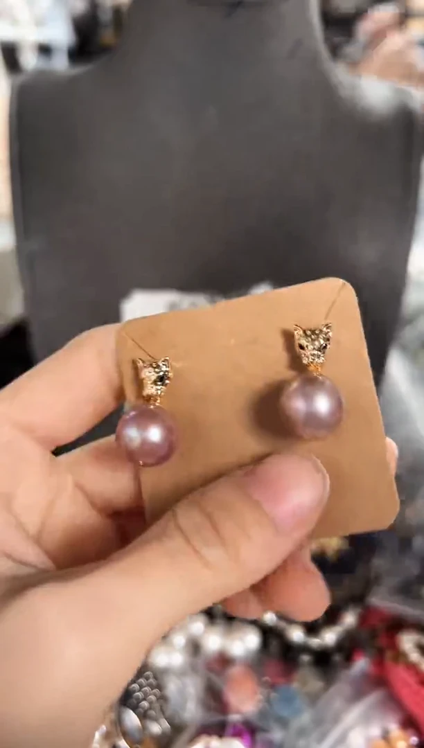 【闪购商品】淡水珍珠珠宝奇石未镶嵌AS耳饰随机一套