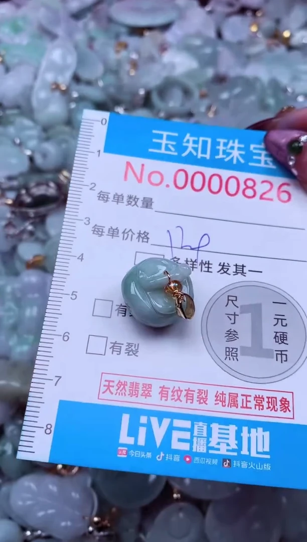 吊坠(不含链)未镶嵌翡翠826