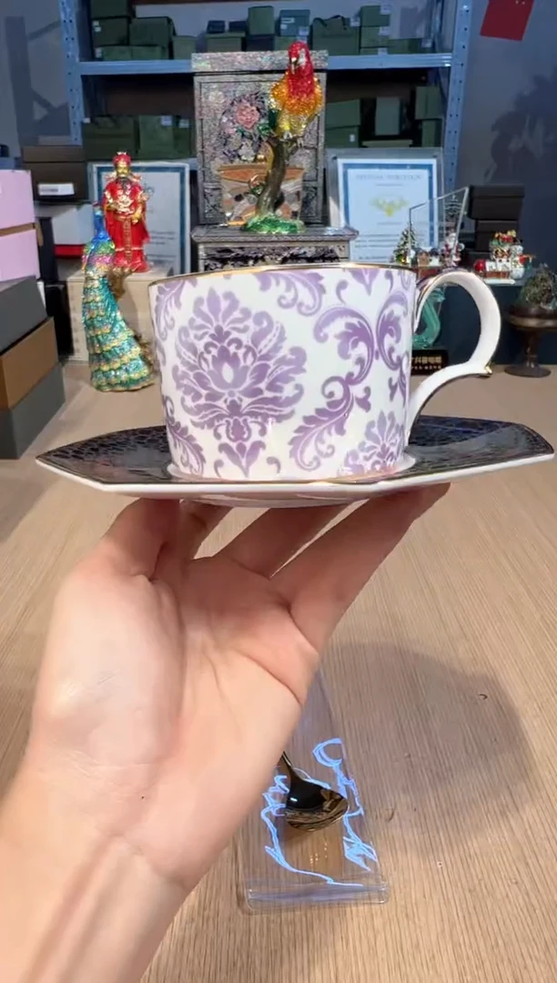 【闪购商品】杯101巴洛卡一杯一碟（紫）