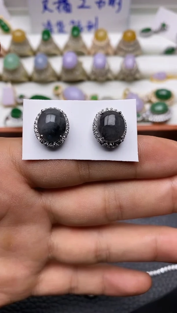 未镶嵌翡翠耳饰2220