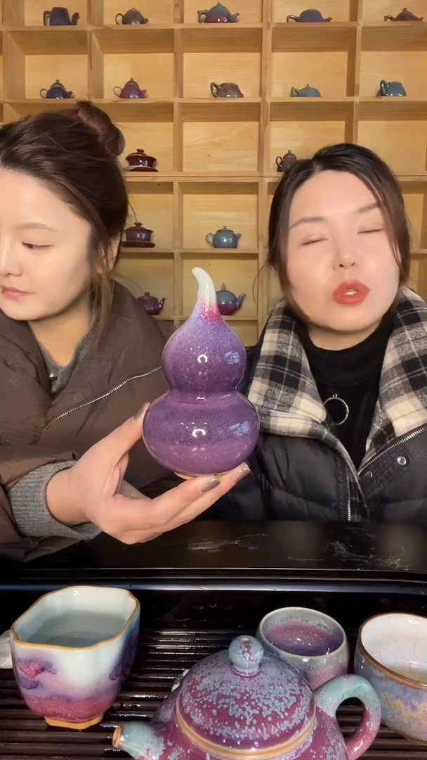 【闪购商品】摆件葫芦1 土魂钧瓷