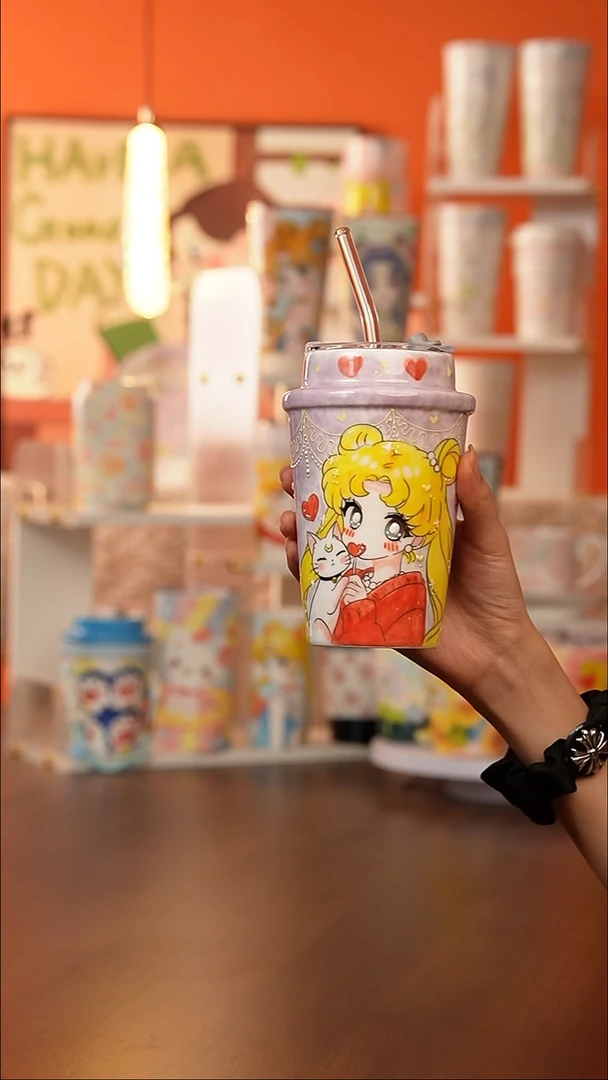 景德镇手工手绘文创陶瓷杯