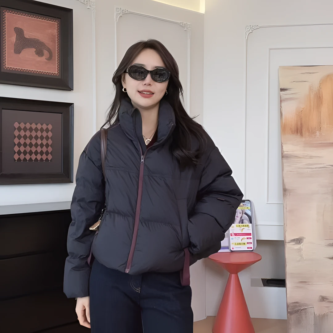 【YHH】冬季韩版时尚潮流休闲拉链羽绒服-YHW4975