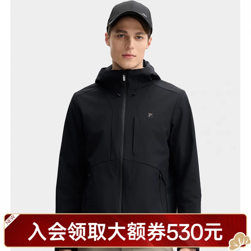 Fila/斐乐秋冬外套【黄景瑜同款】休闲户外连帽防风上衣F51M533799A