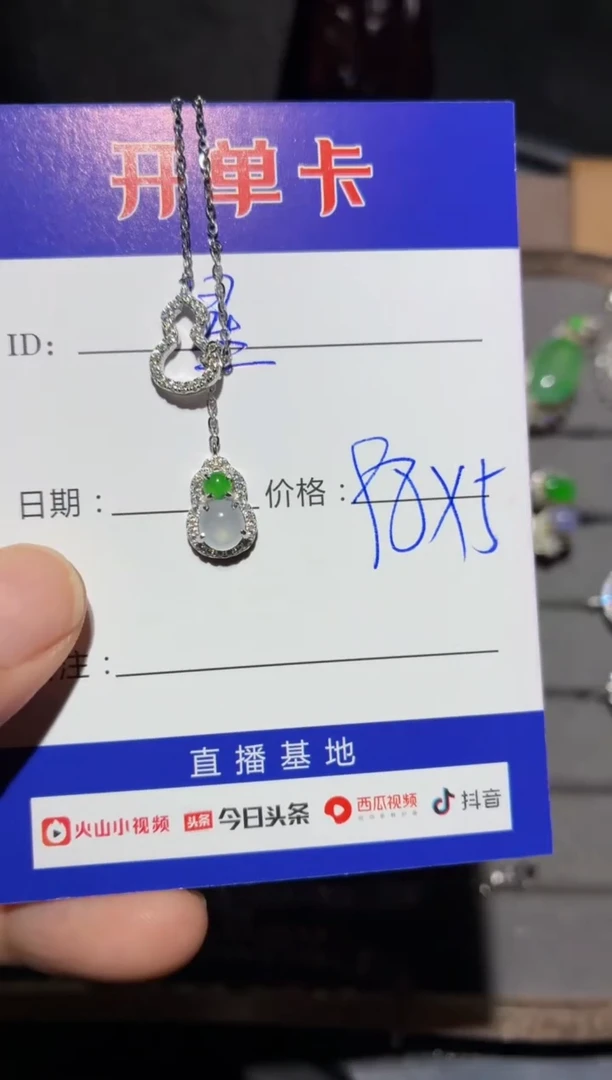 颈饰银S925镶嵌翡翠?**✨0466860358