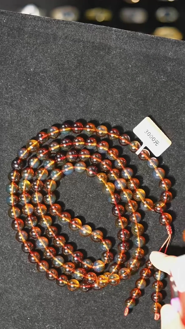 【闪购商品】琥珀裸石未镶嵌特价9mm红蓝108