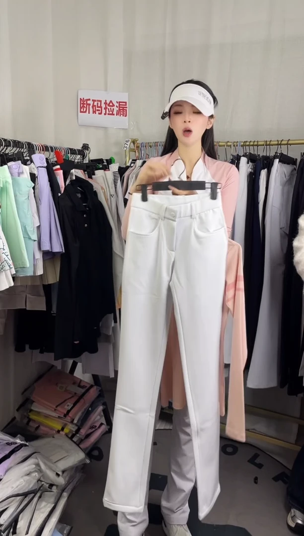 高尔夫2418白色加绒直筒XS码