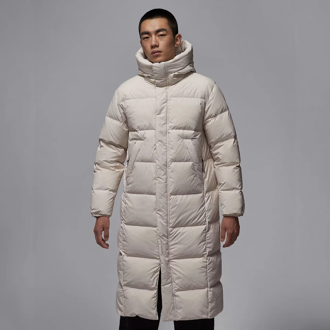 耐克/NIKE男子时尚休闲保暖拒水连帽长款羽绒服外套 FV7270104