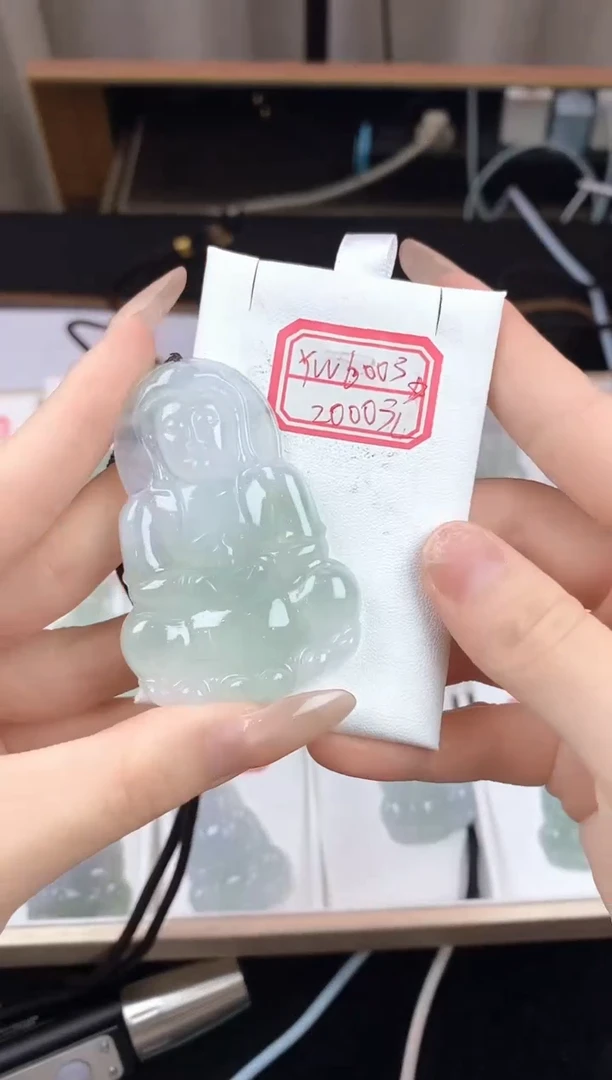 翡翠未镶嵌颈饰YW6003翡翠高冰大观音