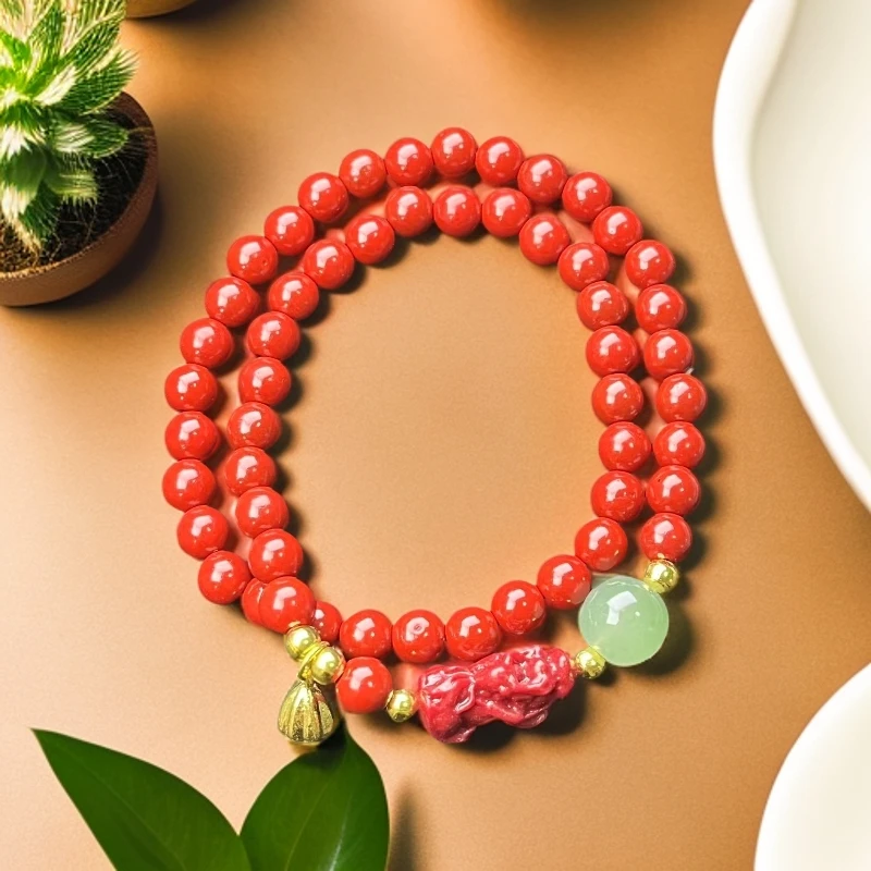 含辰砂工艺品S0891 精品手串ZS