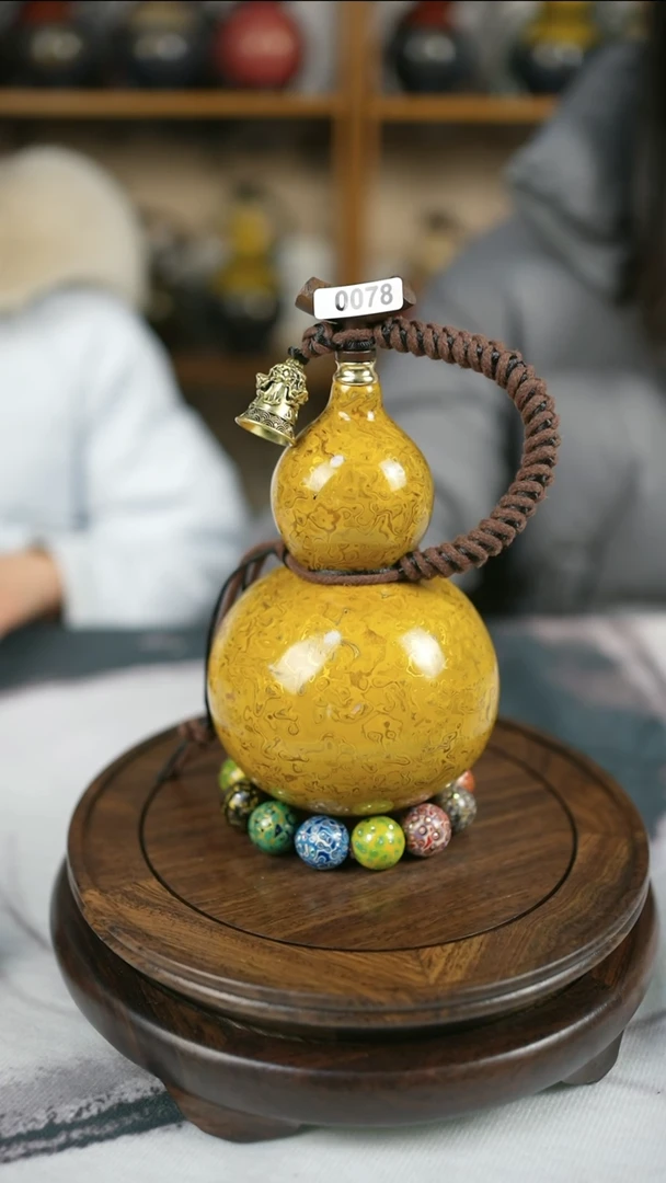 【闪购商品】078精品大漆酒葫芦送网兜漏斗