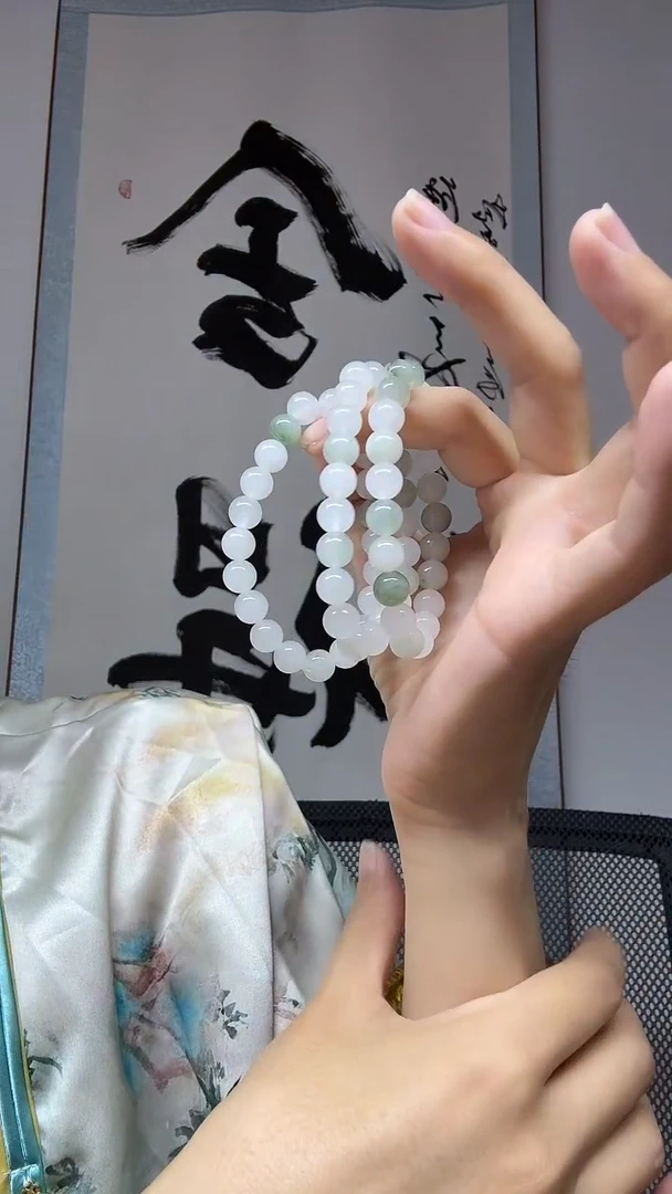 石英质玉手串未镶嵌约卡8多样性发其一
