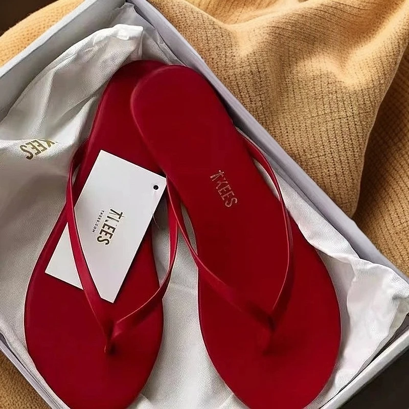 爆款柔软女欧美大码夏季人字拖拖鞋外穿凉拖小众平底休闲简约舒适