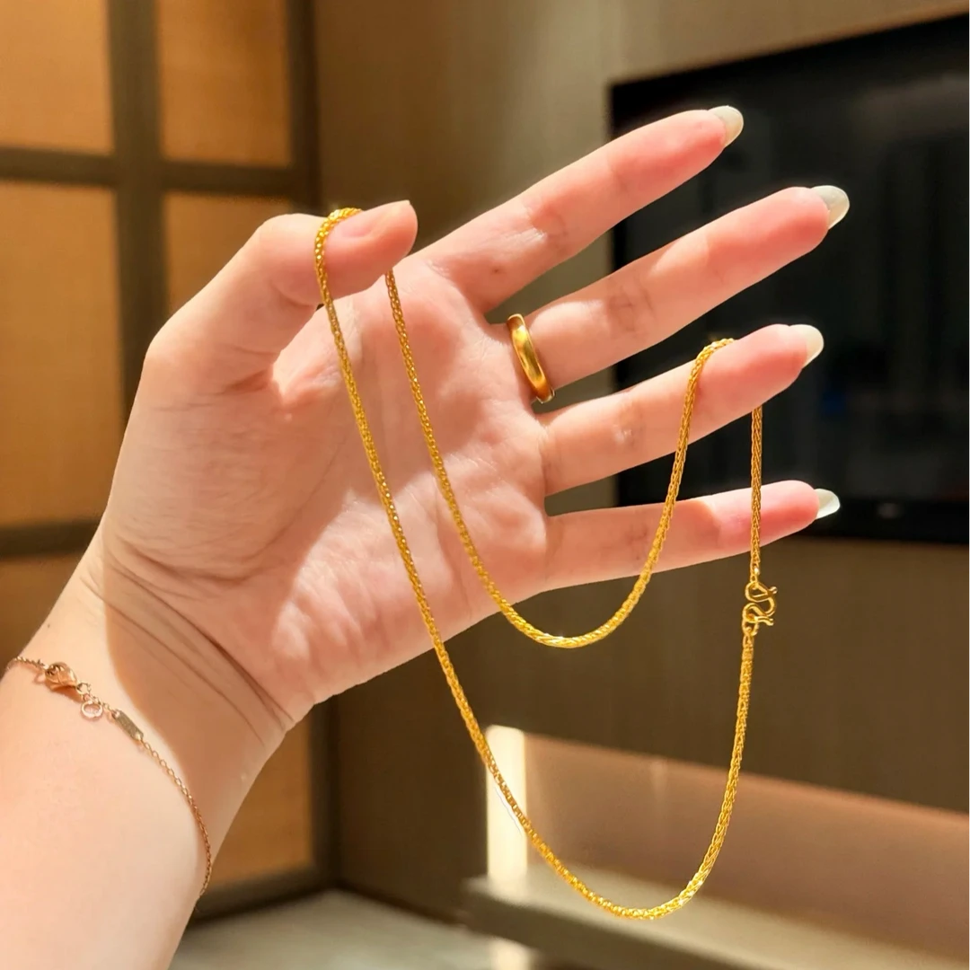 链子足银 肖邦链项链男女锁骨链