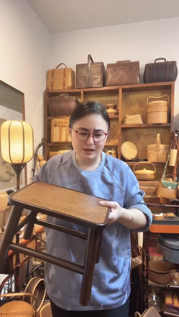 竹编竹制童趣小凳子