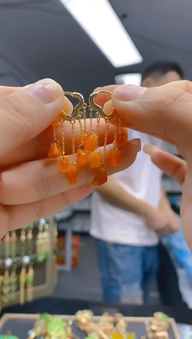 【闪购商品】翡翠耳饰合金0235翡翠耳包