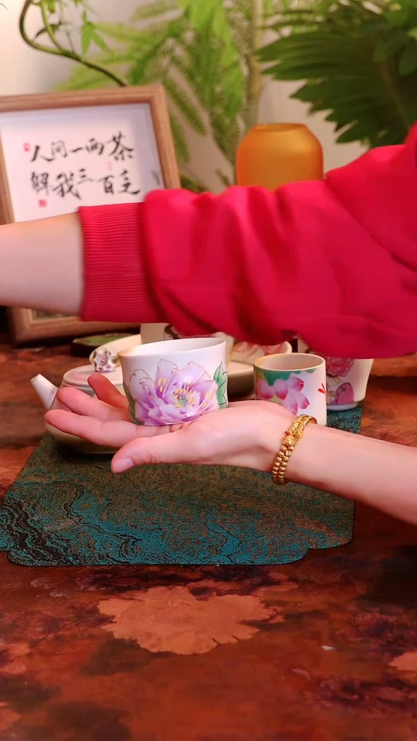 闪购链接~~~~紫牡丹竹节杯~~