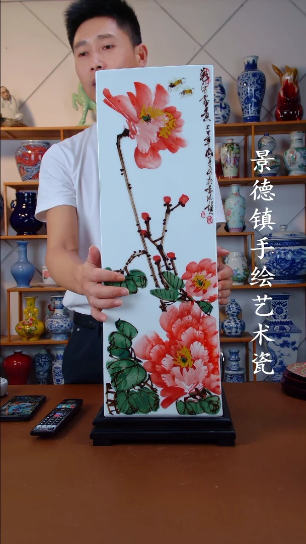 现代景德镇手工手绘陶瓷摆件53