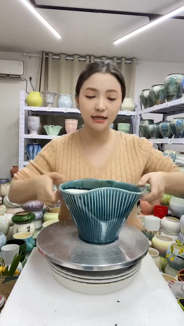 12.29陶瓷花盆直播链接高.    13  口22