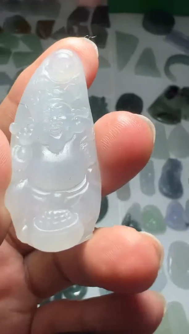 未镶嵌定制翡翠财神