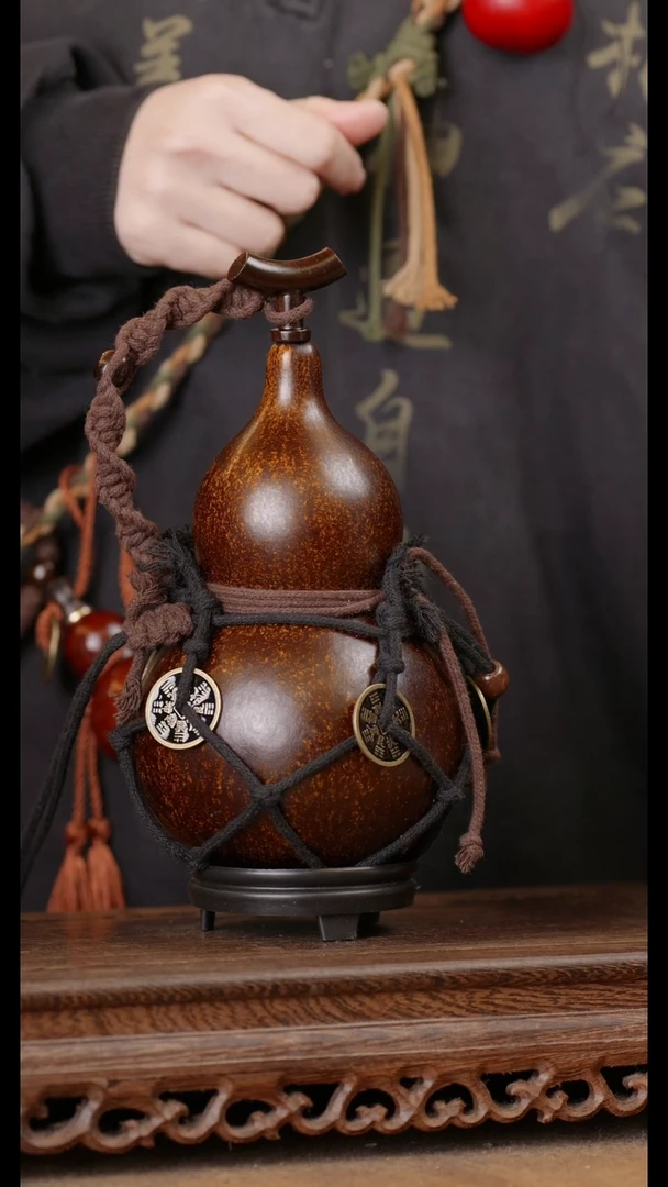 155号精品天然大漆酒葫芦一物一拍~